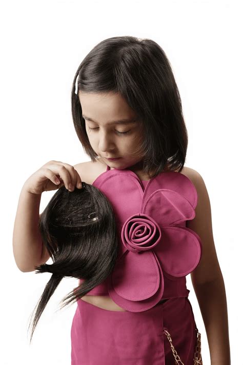 Premium Human Hair Front Bangs for Kids - Hairsutr