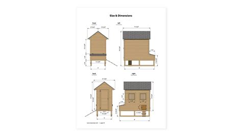 4x8 Medium Chicken Coop Plan For 8 Chickens - Craftcamp™