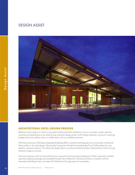New Millennium Building Systems, Catalogs, Architectural Deck | ARCAT