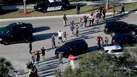 Parkland shooting: New video shows police at school as people run out