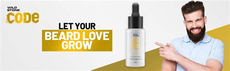 Wild Stone CODE Beard Growth Oil for Men, 30 ml| Six Natural Oil ...