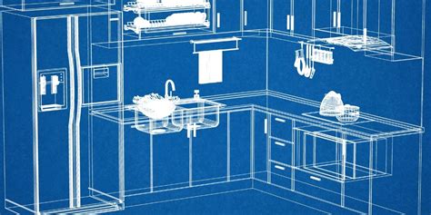 Image result for 3D Kitchen Layout Blueprint