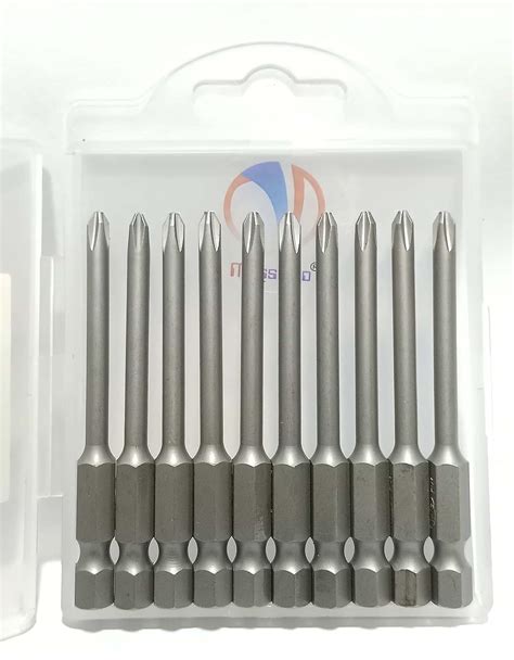 Mass Pro 1/4" Hex Shank Length 70mm PH1 Magnetic Phillips Screwdriver ...
