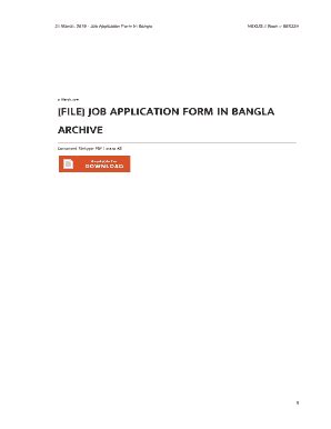 Fillable Online File Job Application Form In Bangla Archive PDF - Nexus ...