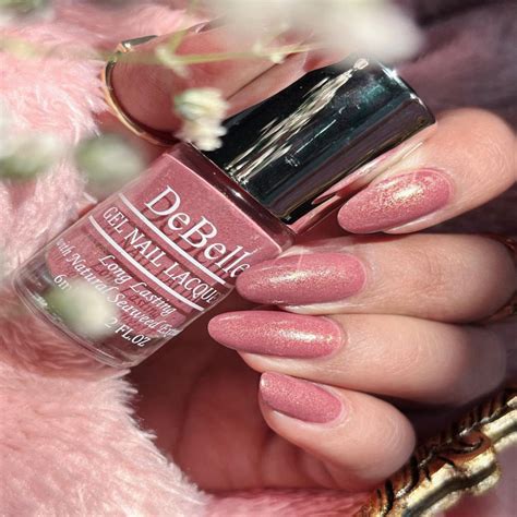 DeBelle Gel Nail Lacquer - Classy Chloe | Mauve with Micro Shimmer ...