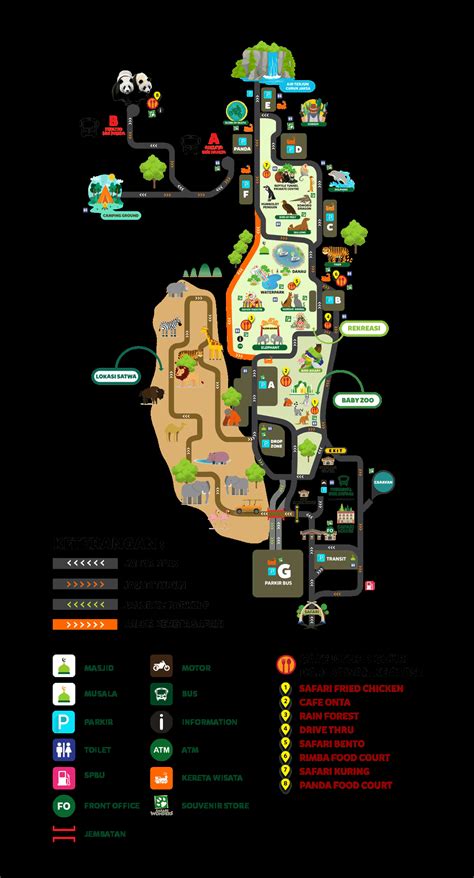 Park Map - Taman Safari Indonesia - Bogor