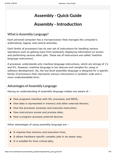 Assembly Language Guide 的图像结果