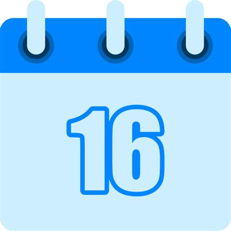 Number 16 - Free time and date icons