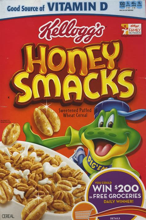 Honey Smacks ©2012 Kellogg NA Co. | Sugary cereals, Food, Best ...