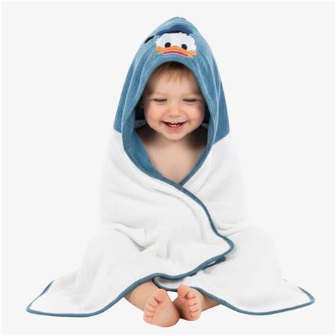 Disney Character Baby Hooded Towel – Soft 280 GSM Cotton Bath Wrap ...
