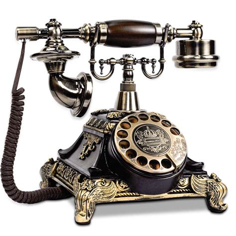 IRISVO Retro Rotary Phone, Vintage Corded Landline Phones Old Fashioned ...