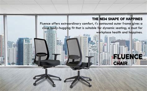 HNI India Fluence Office Chair: Ergonomic Desk Chair with 3D Armrest ...