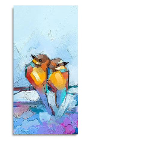 Beautiful Couple Birds Premium Canvas Wall Painting – Decor Mantra