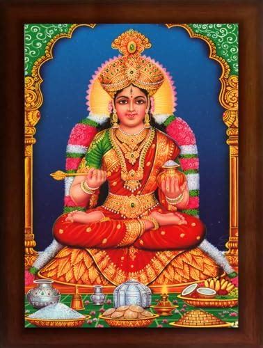 Craft Quest Maa Annapurna devi sitting on throne photo frame with ...