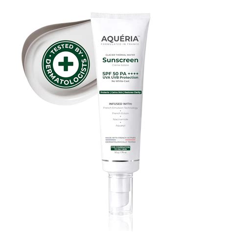 Aqueria Oil Control Brightening Gel Multi-Active French Sunscreen SPF ...