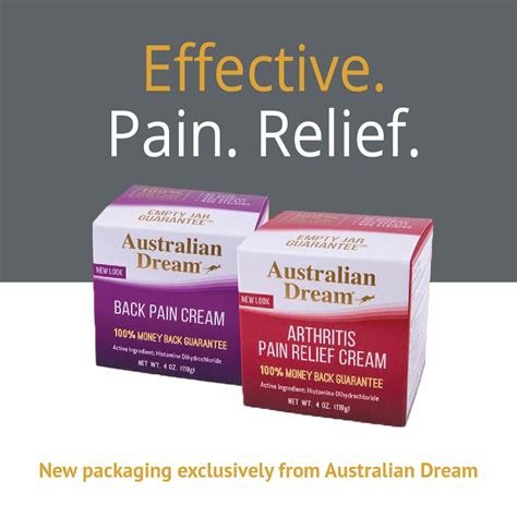Australian Dream Arthritis Pain Relief Cream - for Muscle Aches or Back ...