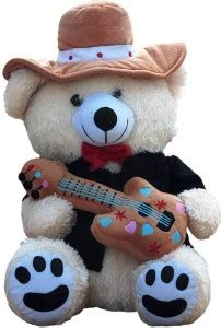 NAGAR INTERNATIONAL Ad1218 rockstar Teddy bear CReam - 40 cm - Ad1218 ...