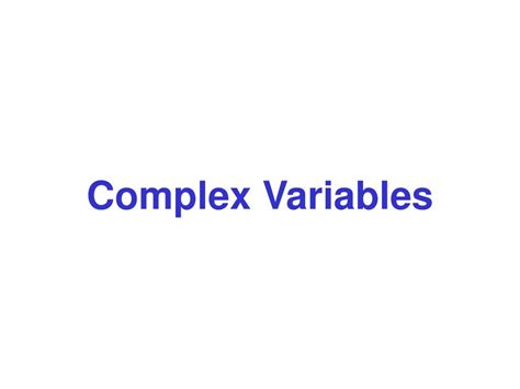 Image result for Complex Function Variables