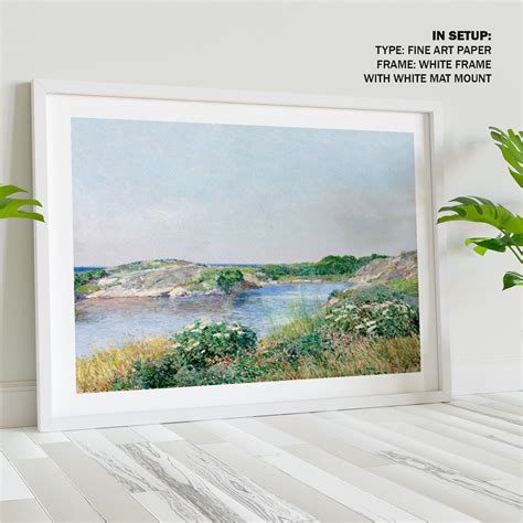 The Little Pond Appledore Painting & Wall Art Print by Childe Hassam ...