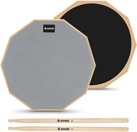 Amazon.com: Donner Drum Practice Pad 8 Inches, Silent Practice Drum Pad ...
