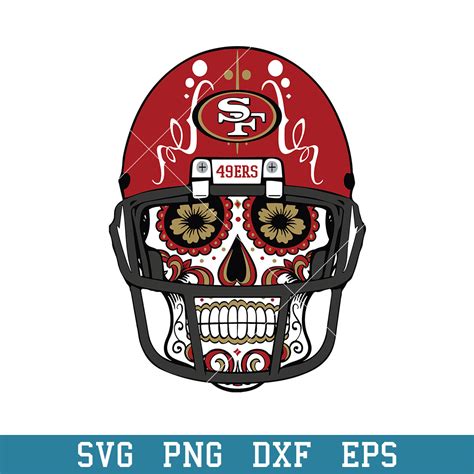 Skull Helmet Patterns San Francisco 49ers Svg. San Francisco | Inspire ...