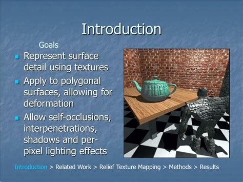 Relief Mapping Computer Graphics 的图像结果
