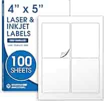 2500 Shipping Label Sheets 4x2 Printable Shipping Labels - 2500 Matte ...