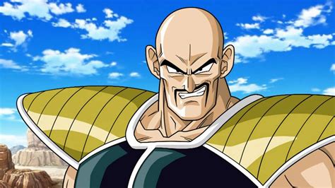 Esta ilustración oficial muestra el aspecto de Nappa de Dragon Ball con ...