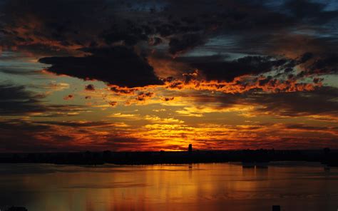 Download wallpaper 3840x2400 dawn, clouds, ocean, miami, florida, usa ...