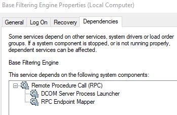 Image result for Base Filtering Engine Error 0X80320009