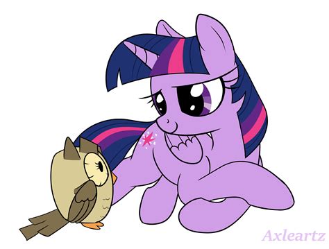 #3624376 - safe, artist:axlearts, owlowiscious, twilight sparkle ...