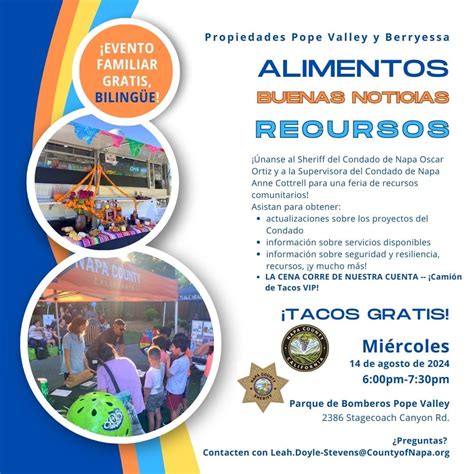 Community Resource Fair - Napa Communities Firewise Foundation