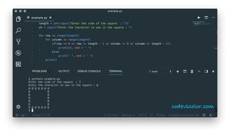 Image result for Hollow Triangle Pattern Using Python