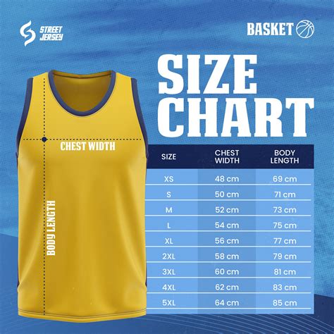 Panduan Ukuran Jersey - Size Chart Guideline