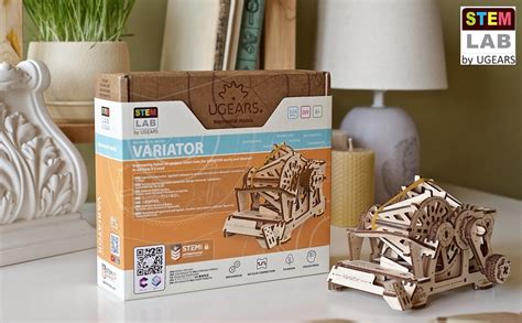 UGEARS STEM Variator Model Kit - Creative Wooden Model Kits for Adults ...