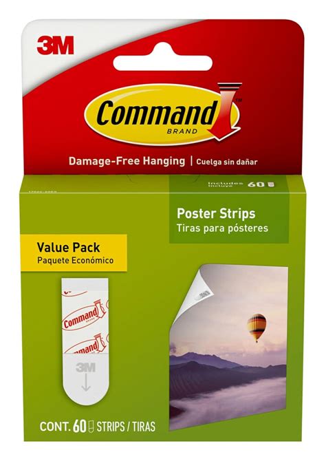 Amazon.com: Command Poster Strips Value Pack, 60 Command Strips Damage ...