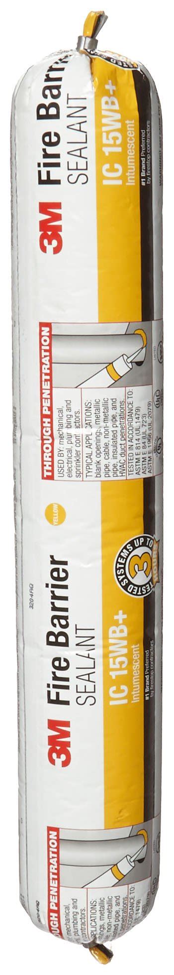 Buy 3M Fire Barrier Sealant IC 15WB+, Yellow Color, One-Part, -Grade ...