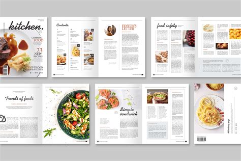 Food Cookbook Magazine Template [Indesign, INDD] - BrandPacks