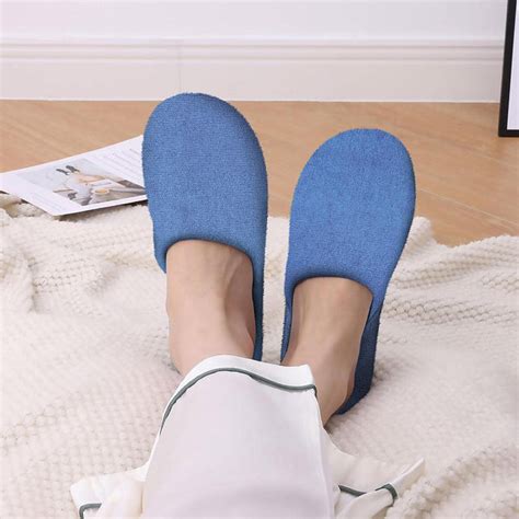 Sassoon Bath Slippers 100% Cotton | Non-Slip, Quick-Dry Unisex Bathroo ...