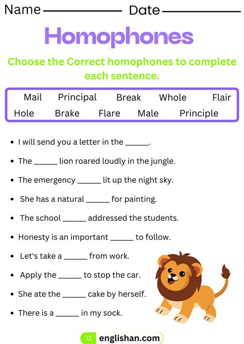 Image result for Homophones Worksheet