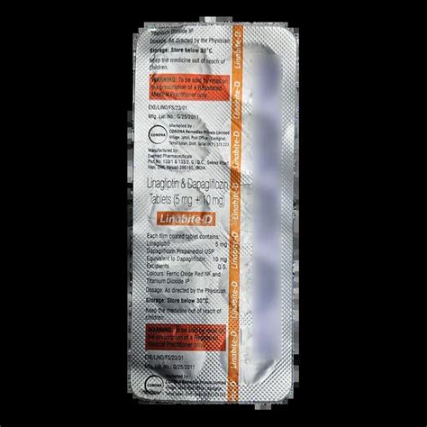 LINABITE D 10MG TABLET 10'S Price, Uses, Side Effects & Substitutes ...