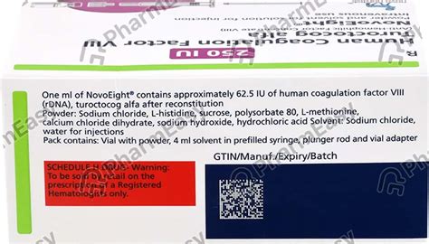 Buy Novoeight 250 IU Powder For Injection (1) Online at Flat 15% OFF ...