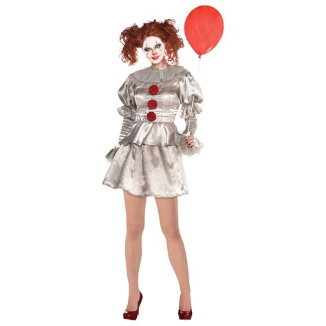 Women's IT Movie Character Pennywise Halloween Costume, Assorted Sizes ...