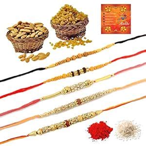 Jaipuri Shop Rakhi Gift Pack Dry Fruits Mixed Badam-Raisins (100Gm ...