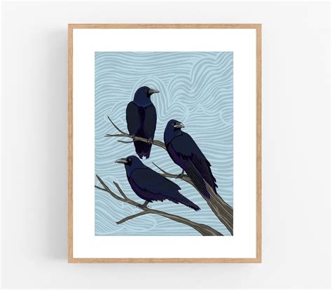 Buy Ravens / an Unkindness of Ravens / Collective Animal Art / Group of ...