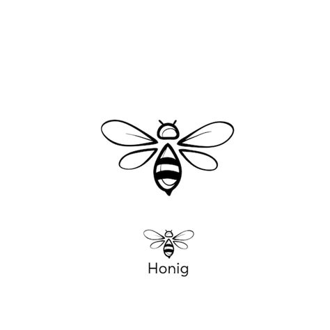 Insetto Logo Disegno, logo in bianco e nero, logo ape, logo vespa, logo ...