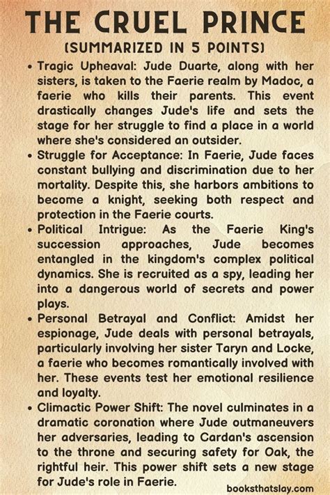 The Cruel Prince Summary, Characters and Themes