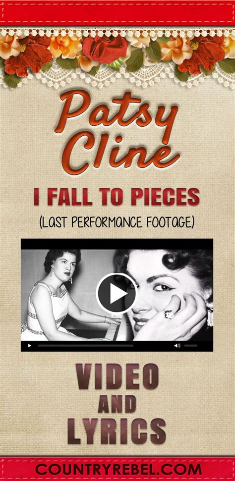 Image result for I Fall to Pieces Patsy Cline Video