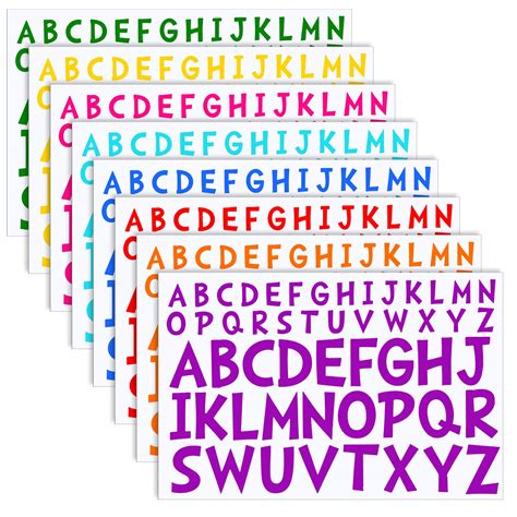Snapklik.com : TaoBary 8 Sheets Letter Stickers Stick On Vinyl Letters ...