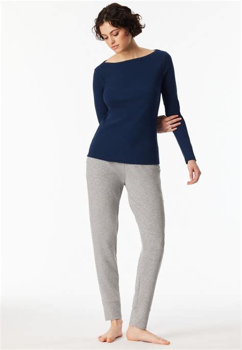 Langarmshirt Doppelripp U-Boot-Ausschnitt admiral - SCHIESSER 150 Years ...